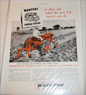 1953 Allis-Chalmers CA Tractor ad