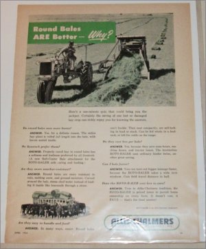 1954 Allis-Chalmers Roto-Baler ad