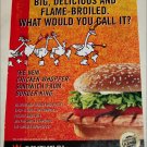 2002 Burger King Chicken Whopper ad