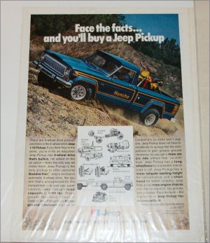 1978 American Motors Jeep Honcho Pickup truck ad