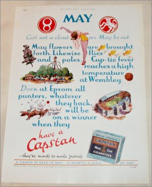 1952 Capstan Navy Cut Cigarette ad from the UK