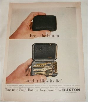 1958 Buxton Key-Tainer ad
