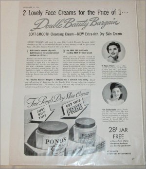 1941 Ponds Skin Cream ad