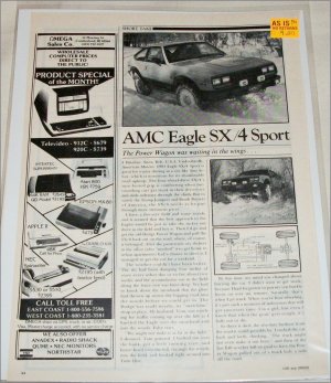 1981 American Motors Eagle SX4 Sport drive report