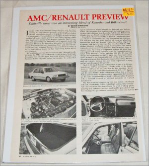 1981 American Motors/Renault article