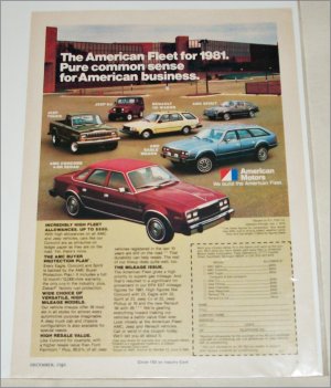 1981 American Motors Lineup car ad