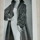 1953 Bradleys Wild Mink Coat ad from the UK