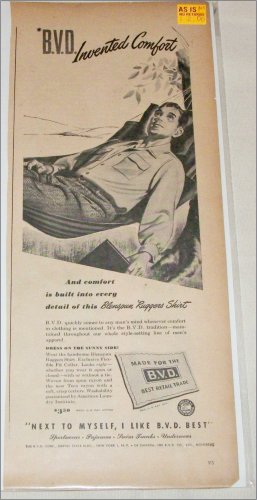 1945 B.V.D. Blenspun Shirt ad