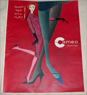 1958 Cameo Stockings ad