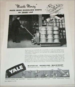 1946 Yale Machinery ad