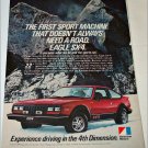 1981 American Motors Eagle SX4 car ad
