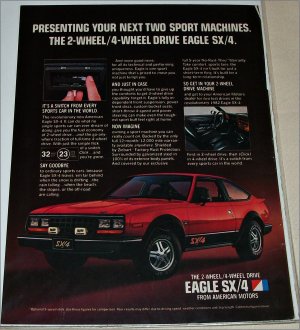 1982 American Motors Eagle SX4 car ad #1