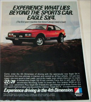 1982 American Motors Eagle SX4 car ad #2