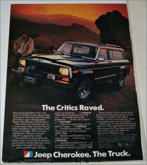 1982 American Motors Jeep Cherokee ad