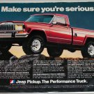 1982 American Motors Jeep Pickup truck ad