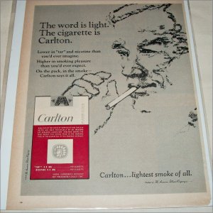 1961 Carlton Cigarette ad