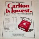 1975 Carlton Cigarette ad