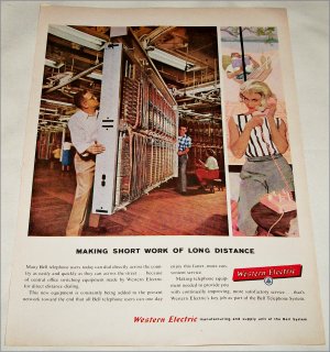 1958 Western Electric Making Short Work ad
