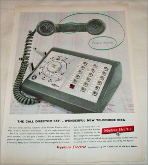 1959 Western Electric Call Director Set ad
