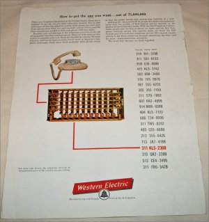 1961 Western Electric ad