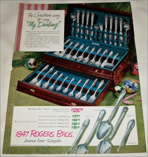1950 1847 Rogers Brothers Silverplate Christmas ad