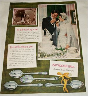 1950 1847 Rogers Brothers Silverplate Wedding ad