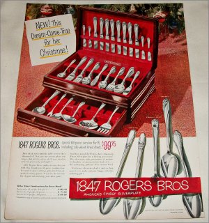 1951 1847 Rogers Brothers Silverplate Christmas ad