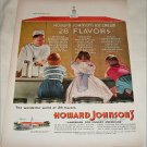 1956 Howard Johnsons Ice Cream ad
