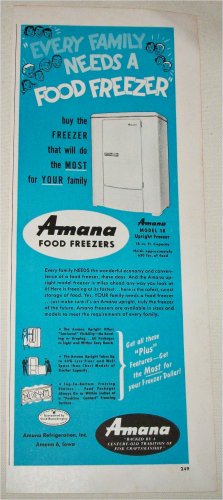 1951 Amana Food Freezer ad