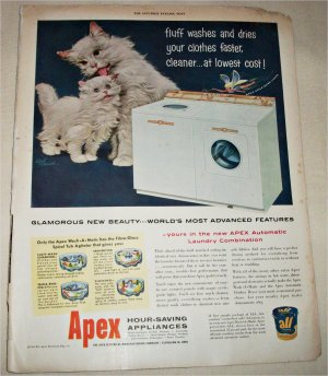 1955 Apex Washer Dryer ad