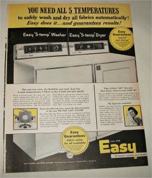 1958 Easy Washer and Dryer ad