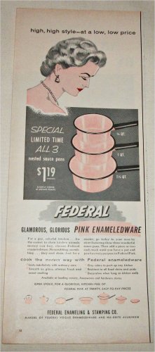 1956 Federal Enamelware ad