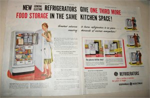 1947 GE Refrigerator ad