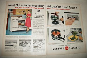 1955 GE Stratoliner Electric Range ad