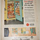 1956 GE Bookshelf Freezer ad