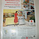 1958 GE Refrigerator Freezer ad