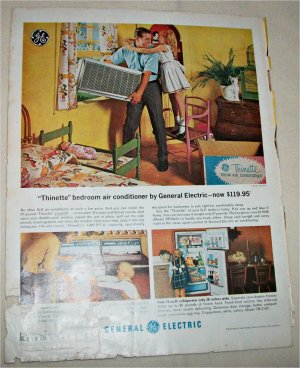 1964 GE Thinette AC ad
