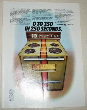 1972 GE 500 XL Electric Range ad