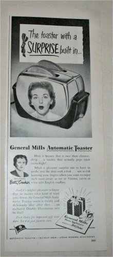 1951 General Mills Automatic Toaster ad
