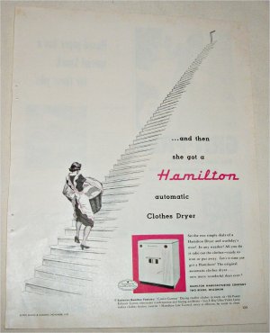 1951 Hamilton Automatic Cloths Dryer ad