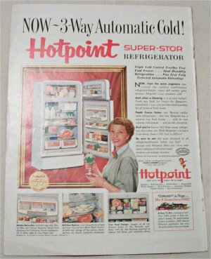 1955 Hotpoint Super Stor Refrigerator ad