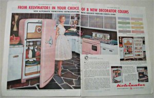 1955 Kelvinator Refrigerators ad