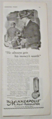 1924 Minneapolis Heat Regulator ad