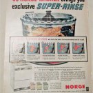 1956 Norge Super Rinse Washer ad