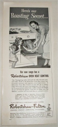1951 Robertshaw-Fulton Ranges ad