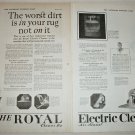 1922 Royal Electric Vacuum Cleaner ad