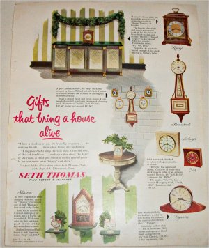 1951 Seth Thomas Clocks ad