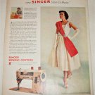 1957 Singer Slant-O-Matic Sewing Machine ad