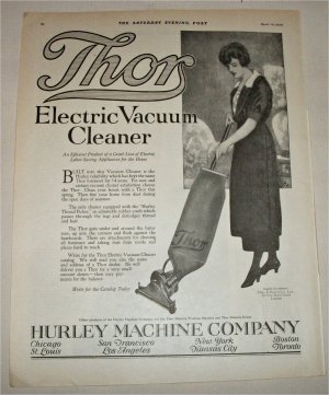 1920 Thor Electric Vacuum Cleaner ad