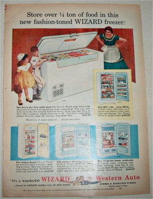 1955 Western Auto Wizard Freezer ad